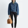 Veste en denim courte