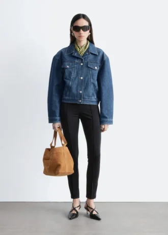 Veste en denim courte