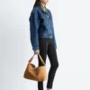 Veste en denim courte