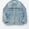 Veste en denim oversize