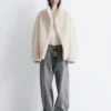 Veste en fausse fourrure