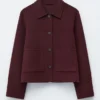 Veste en laine à col