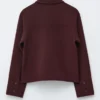 Veste en laine à col
