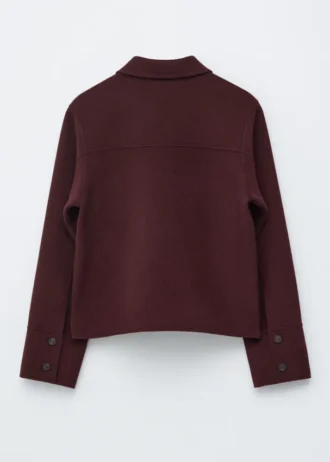 Veste en laine à col