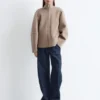 Veste en laine zippée
