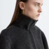 Veste en laine zippée