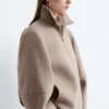 Veste en laine zippée
