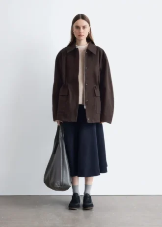Veste utilitaire oversize à cordon de serrage