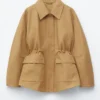 Veste utilitaire oversize à cordon de serrage