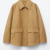 Veste utilitaire oversize à cordon de serrage