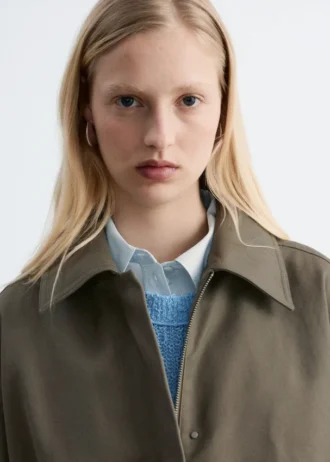 Veste utilitaire oversize à cordon de serrage