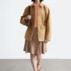 Veste utilitaire oversize à cordon de serrage