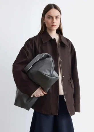 Veste utilitaire oversize à cordon de serrage