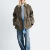Veste utilitaire oversize à cordon de serrage