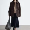 Veste utilitaire oversize à cordon de serrage