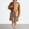 Veste utilitaire oversize à cordon de serrage