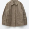 Veste utilitaire oversize à cordon de serrage
