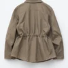 Veste utilitaire oversize à cordon de serrage