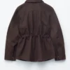 Veste utilitaire oversize à cordon de serrage