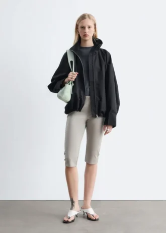Veste zippée en sergé