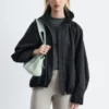 Veste zippée en sergé